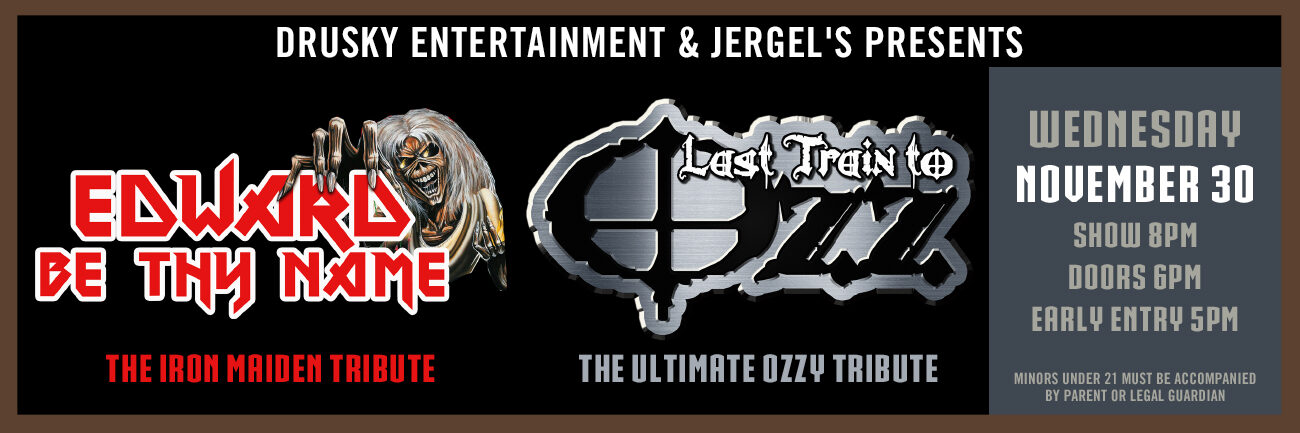 Edward Be Thy Name (Iron Maiden) & Last Train to Ozz (Ozzy Osbourne) Tributes