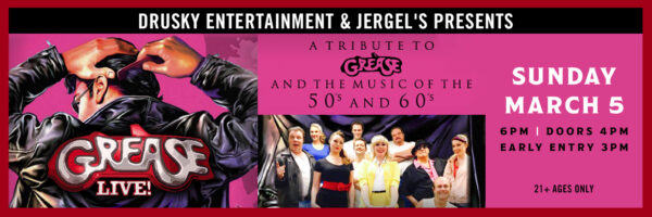 Grease Live – A Tribute to Grease & the Music of the 50’s & 60’s