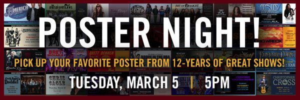 Poster Night – Purchase Your Favorite Show Poster